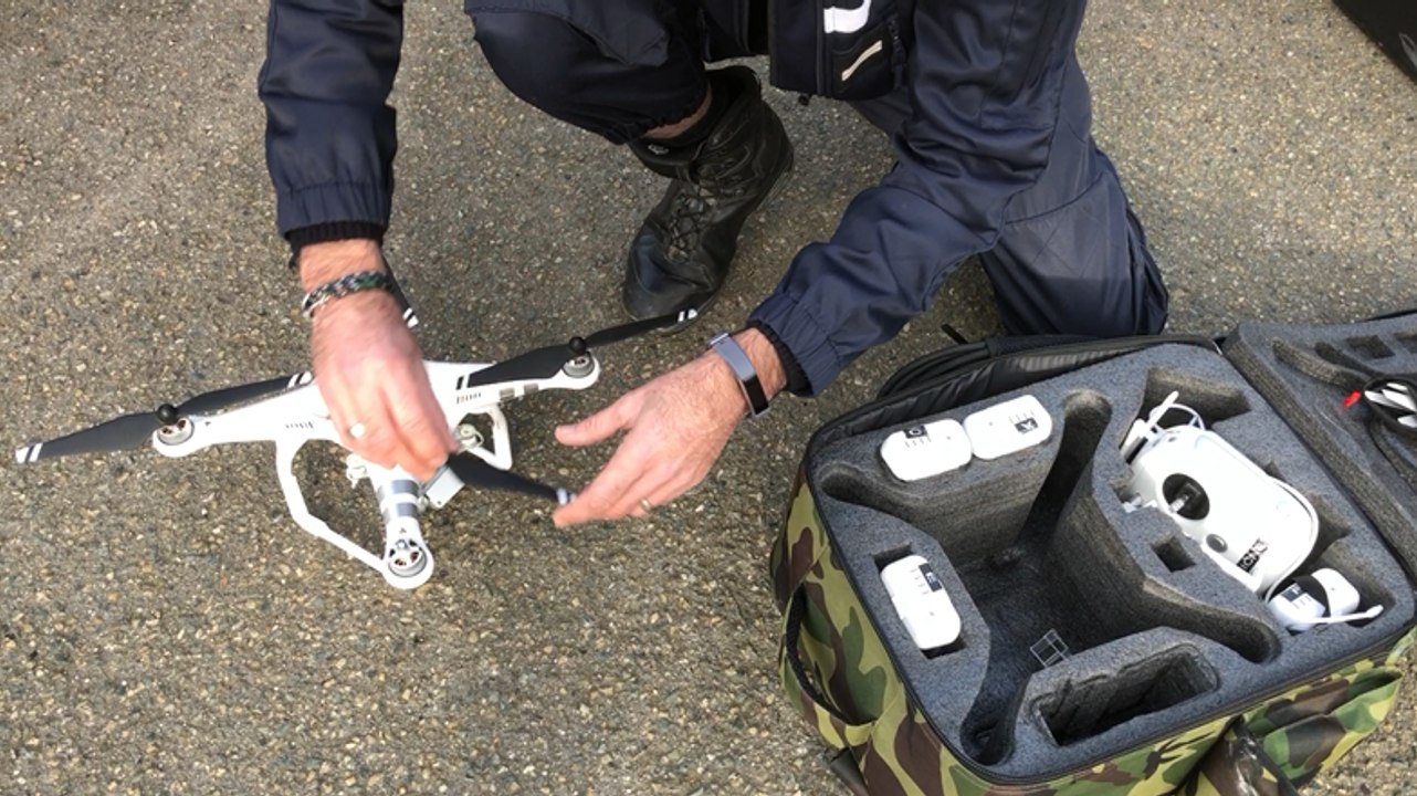 Un drone à la cellule d’identification criminelle