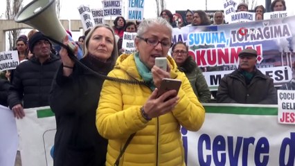 Manisa'da çevrecilerden JES’lere marşlı protesto