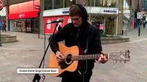 Frankie Porter Busking 'Forever Blue'