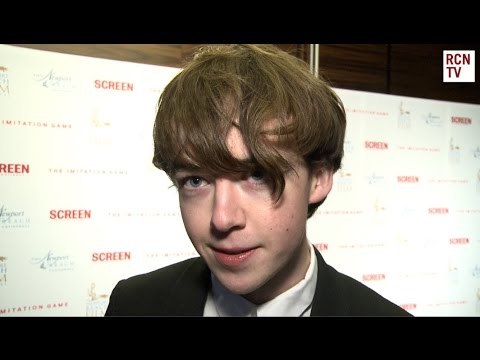 The Imitation Game VIP Reception Alex Lawther Interview - Benedict Cumberbatch & Alan Turing