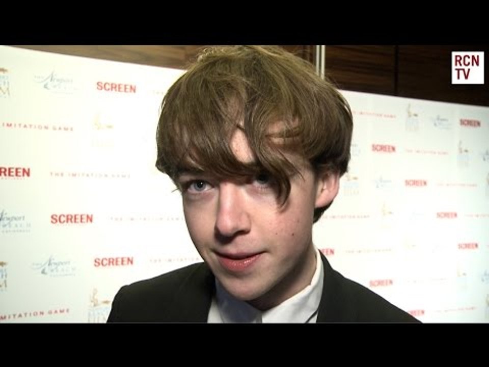The Imitation Game VIP Reception Alex Lawther Interview - Benedict Cumberbatch & Alan Turing