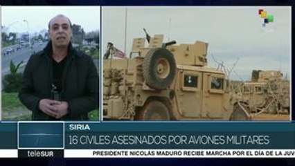 Coalición liderada por EEUU sigue bombardeando a civiles en Siria