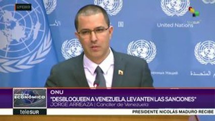 Canciller venezolano denuncia ante ONU boicot financiero de EEUU