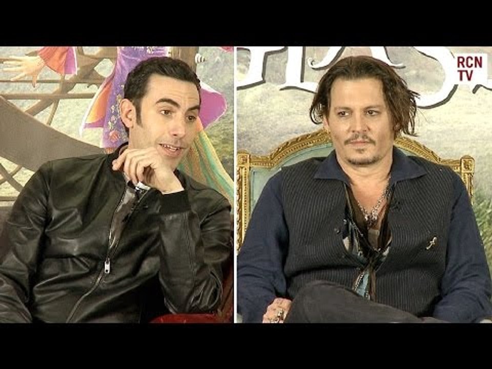 Johnny Depp & Sacha Baron Cohen On Mad Wonderland Improv