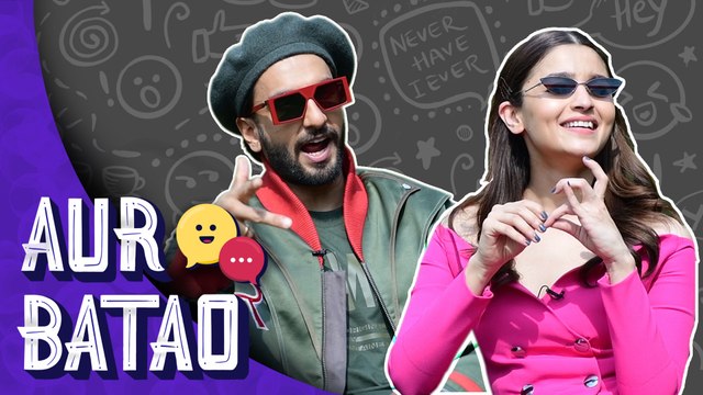 Ranveer Singh, Alia Bhatt teach us GULLY BOY lingo || INTERVIEW || AUR BATAO