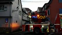 Incendie au centre-ville d'Obernai