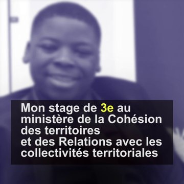 Mon stage de 3ème au ministère : Moses, élève du collège Robert Doisneau à Clichy-sous-Bois