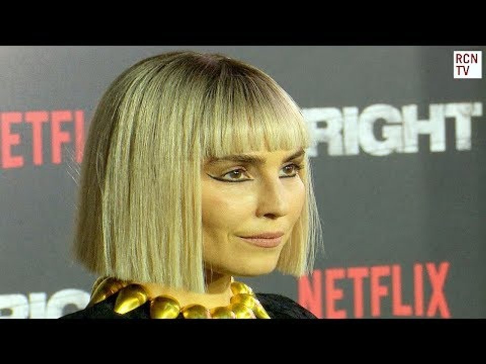 Noomi Rapace On Bright Premiere Red Carpet