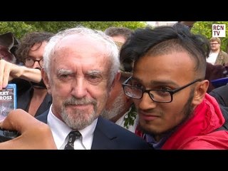 Jonathan Pryce Meeting Fans At The Wife Premiere