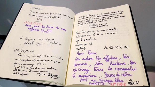 Un livre d'or au musée Tomi Ungerer