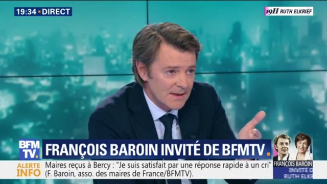 Gilets Jaunes: François Baroin rappelle que l'ordre public est la responsabilité de l'État