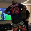 Ligue des Champions :  La joie de Neymar sur les deux buts du PSG face à Manchester United !
