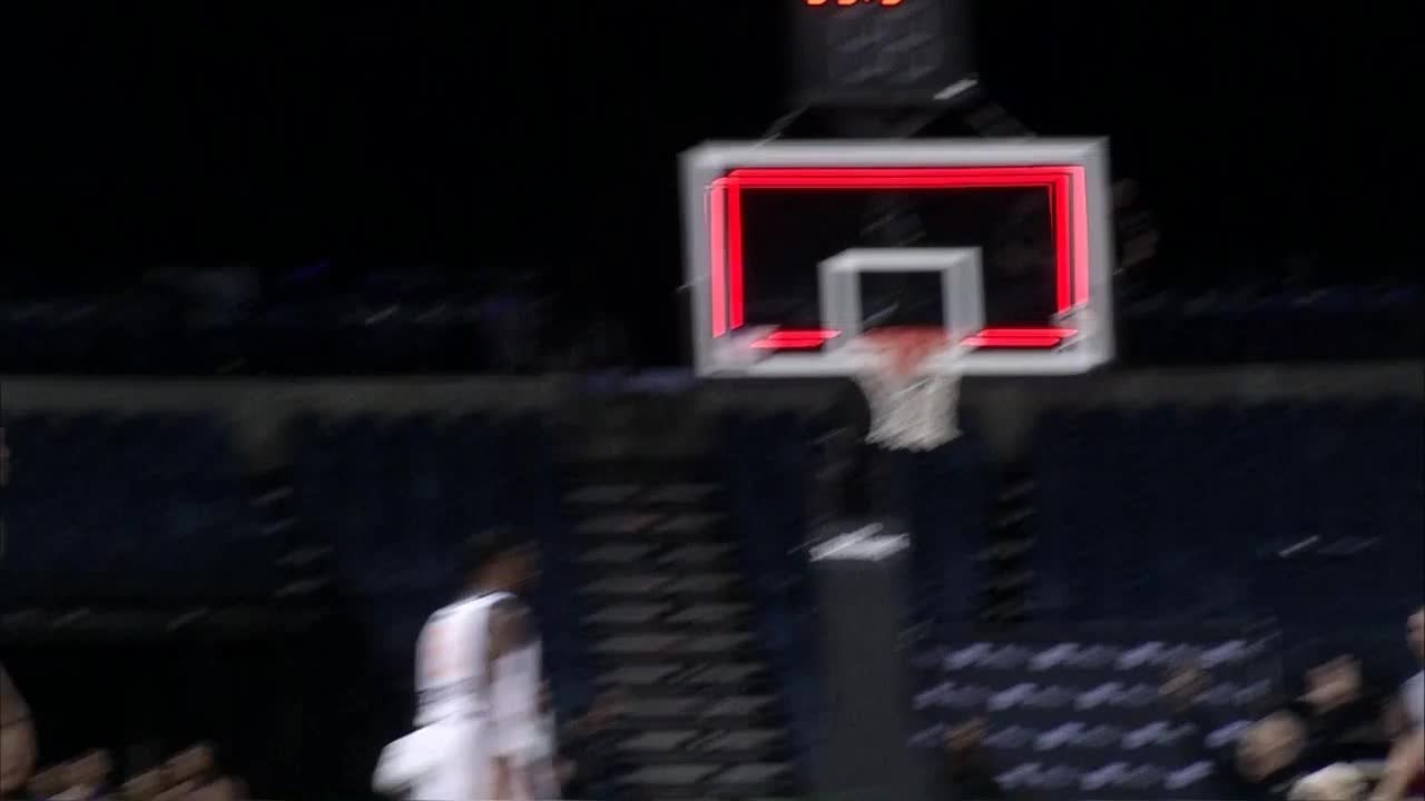 Cameron Reynolds knocks it down as the clock expires