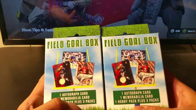 Two Excell Marketing Fairfield Field Goal Boxes. NFL Football ball trading cards. 1 hobby pack, 1 autograph and 1 memorabilia per box.