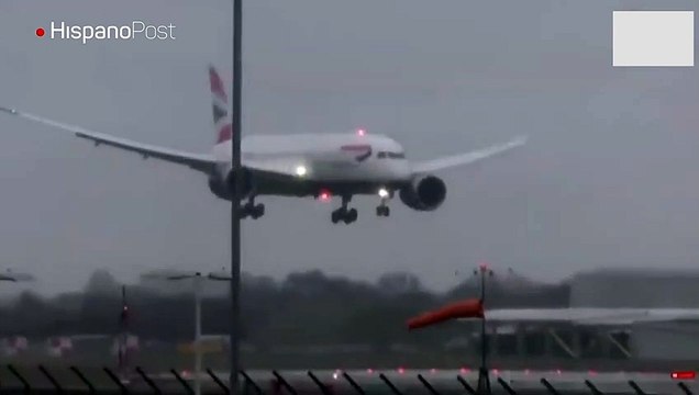 El mal tiempo le hizo pasar un buen susto a los pasajeros de un vuelo de British Airways
