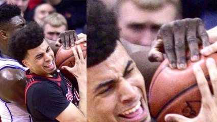 Zion Williamson DEFLATES Basketball With His FINGERS!