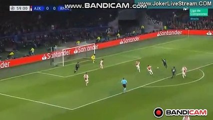 Goal Benzema (0-1) AFC Ajax  vs Real Madrid