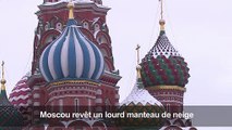 Russie: chutes de neige record à Moscou