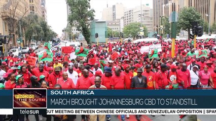 Workers March Against High Unemployment Rate