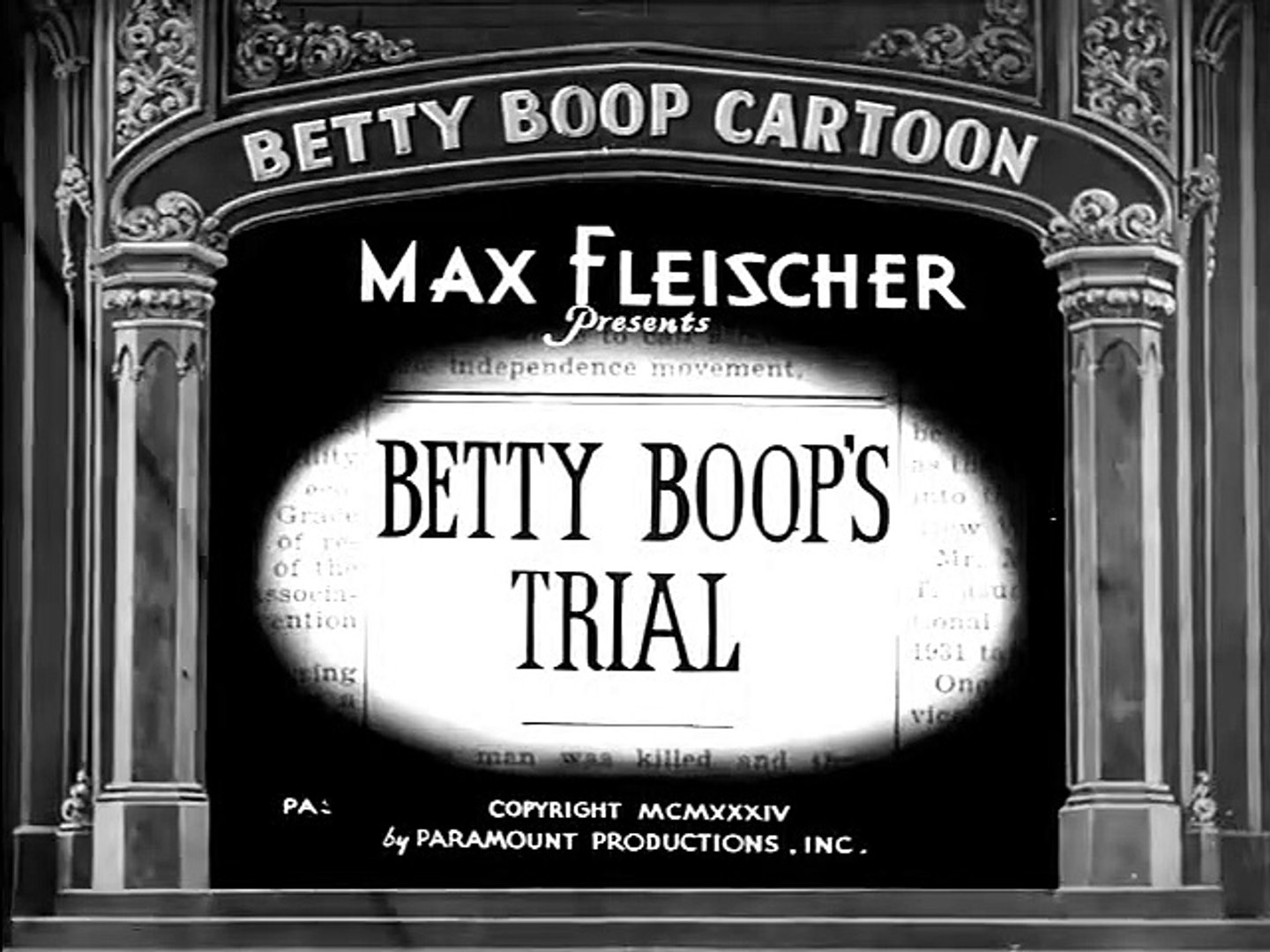 ⁣Betty Boop's Trial (1934) - (Animation, Short, Comedy)