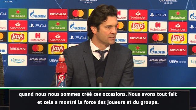8es - Solari : Cela a montré la force des joueurs et du groupe