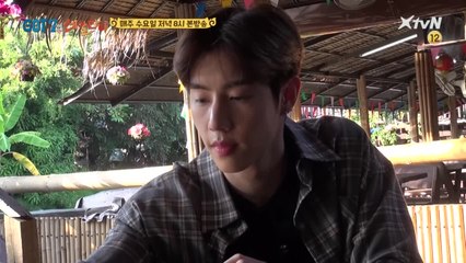 5화 비하인드! 마크-진영의 먹방 도전기! 투구게 맛이 어때?