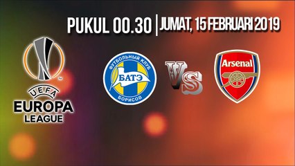 Jadwal Pertandingan Bate Vs Arsenal Babak 32 Besar Liga Eropa
