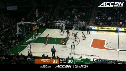 Clemson vs. Miami Basketball Highlights (2018-19)