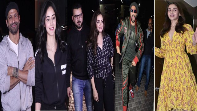 Ranveer Singh & Alia Bhatt host Gully Boy Screening: Ananya Pandey, Kiran & others attend FilmiBeat