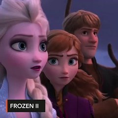 The 'Frozen II' teaser trailer shows Elsa charging into a raging sea