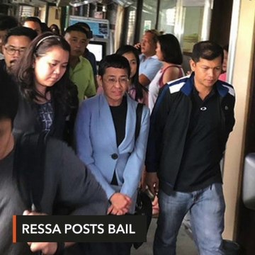 Maria Ressa posts P100,000 bail for cyber libel
