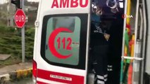 Düzce'de ambulans kazası  1 yaralı