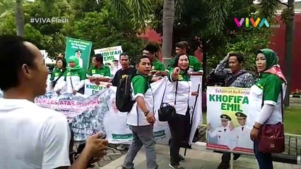 Jadi Gubernur Jatim, Khofifah Disambut Relawan