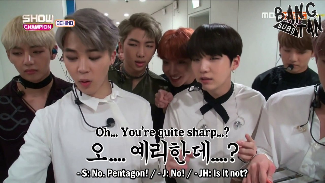 [ENG] 161101 Show Champion Behind - BTS