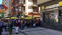 Manifestació de suport a Catalunya a Sant Sebastià