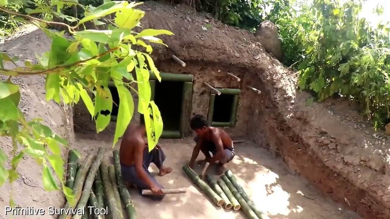 Build House Under The Wood roots & Add Two Swimming Pool