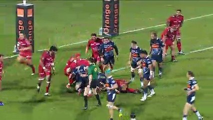 TOP 14 - Essai Antoine MIQUEL (SUA) - Agen - Toulon - J16 - Saison 2018/2019