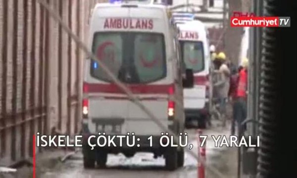 Müze inşaatında iskele çöktü: 1 işçi öldü, 7 işçi yaralı
