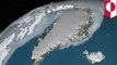 NASA spots massive crater under Greenland ice.