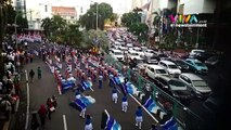 Meriahnya Arak-arakan Sambut Gubernur Jatim di Surabaya