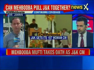 Admist revolt, Mehbooba Mufti sworn in as Jammu and Kashmir's first woman CM