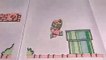 Un superbe stop-motion de Mario dans un carnet de notes