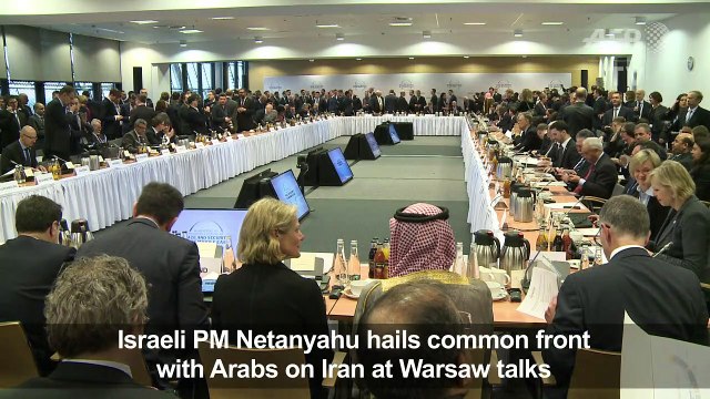 Israel PM hails common front with Arabs on Iran in Warsaw talks