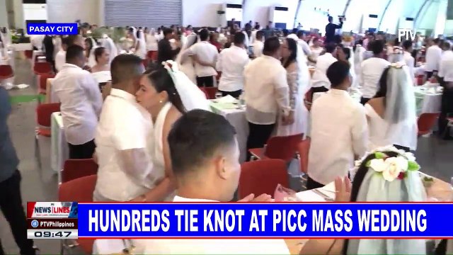 Hundreds tie knot at PICC mass wedding