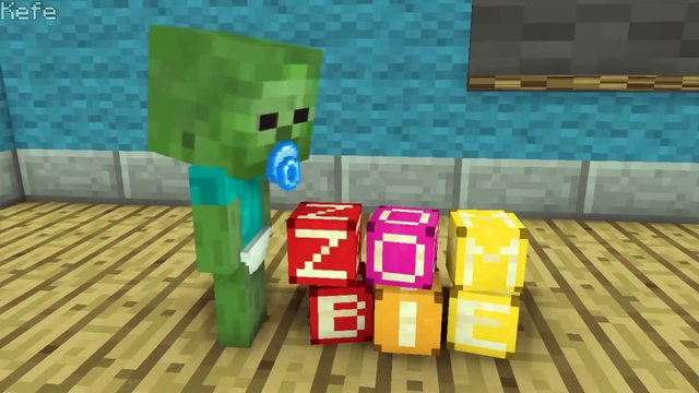 Monster School: Zombie Baby Sitter - Minecraft Animation