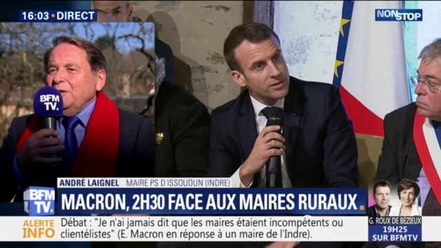 André Laignel (PS) à propos de Macron: Ce que nous nous attendons ce n'est pas un changement de ton mais une négociation