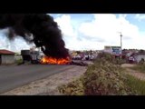 Protesto na PE-75 reivindicando mais Segurança em Itambé-PE  (Parte 01)