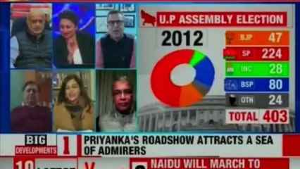 Priyanka's Roadshow attracts sea of admirers in Lucknow | Priyanka Gandhi | Rahul Gandhi | Congress