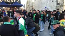 Gran Ambiente Entre la Afición Verdiblanca Antes del Rennes-Real Betis