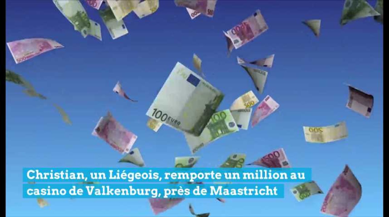 Christian, un Liégeois, remporte un million au casino de Valkenburg, près de Maastricht